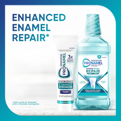 Sensodyne Pronamel Clinical Enamel Strength Toothpaste – Citrus Fresh Mint for a Calming Morning Brushing Ritual