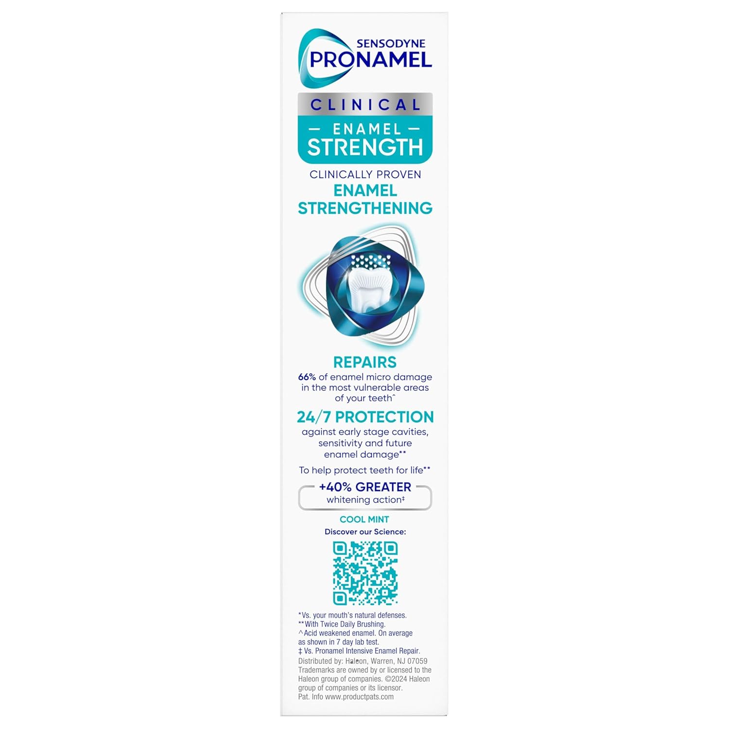 Sensodyne Pronamel Clinical Enamel Strength Toothpaste – Citrus Fresh Mint for a Calming Morning Brushing Ritual