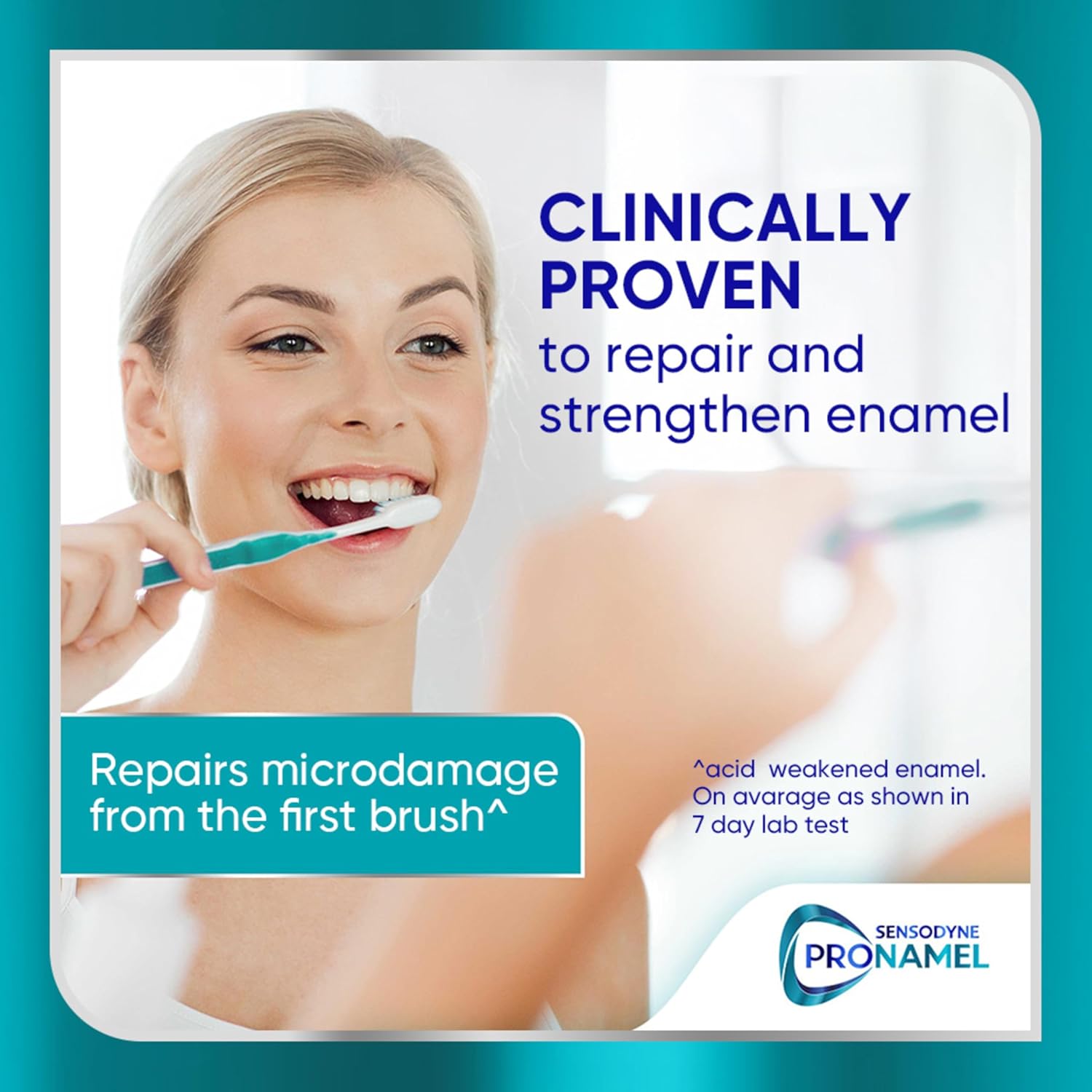 Sensodyne Pronamel Clinical Enamel Strength Toothpaste Safe Daily Choice for Sensitive Teeth, Deep Clean Enamel Repair Without Harsh Abrasives