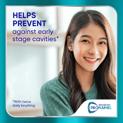 Sensodyne Pronamel Clinical Enamel Strength Toothpaste Safe Daily Choice for Sensitive Teeth, Deep Clean Enamel Repair Without Harsh Abrasives