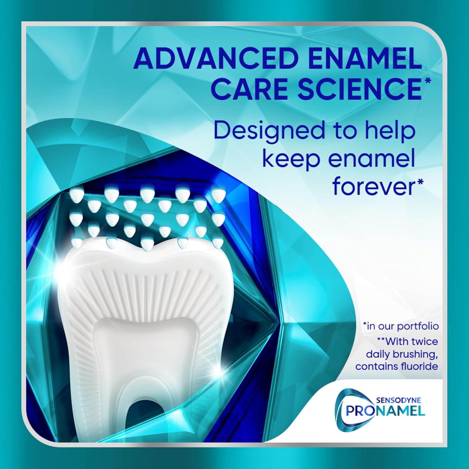 Sensodyne Pronamel Clinical Enamel Strength Toothpaste Safe Daily Choice for Sensitive Teeth, Deep Clean Enamel Repair Without Harsh Abrasives