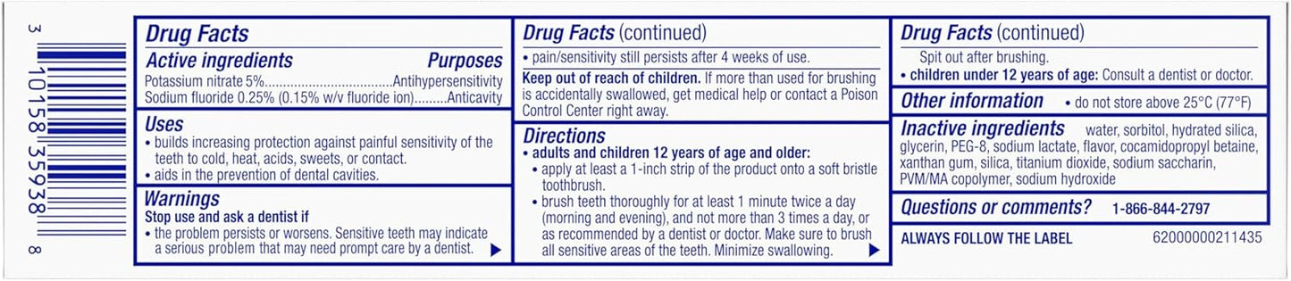 Sensodyne Pronamel Clinical Toothpaste – Work-Day Ready Enamel Protection for Consistent Oral Health (3 Pack)