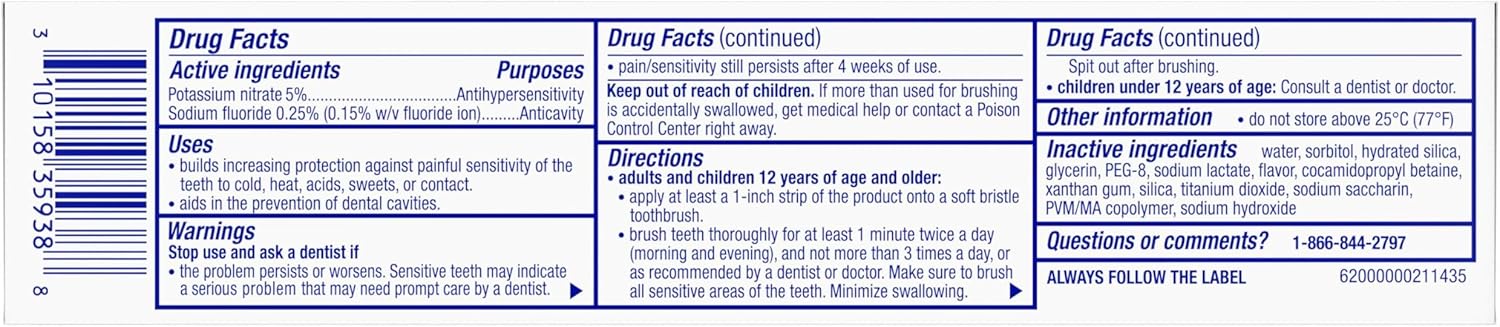 Sensodyne Pronamel Clinical Toothpaste – Work-Day Ready Enamel Protection for Consistent Oral Health (3 Pack)