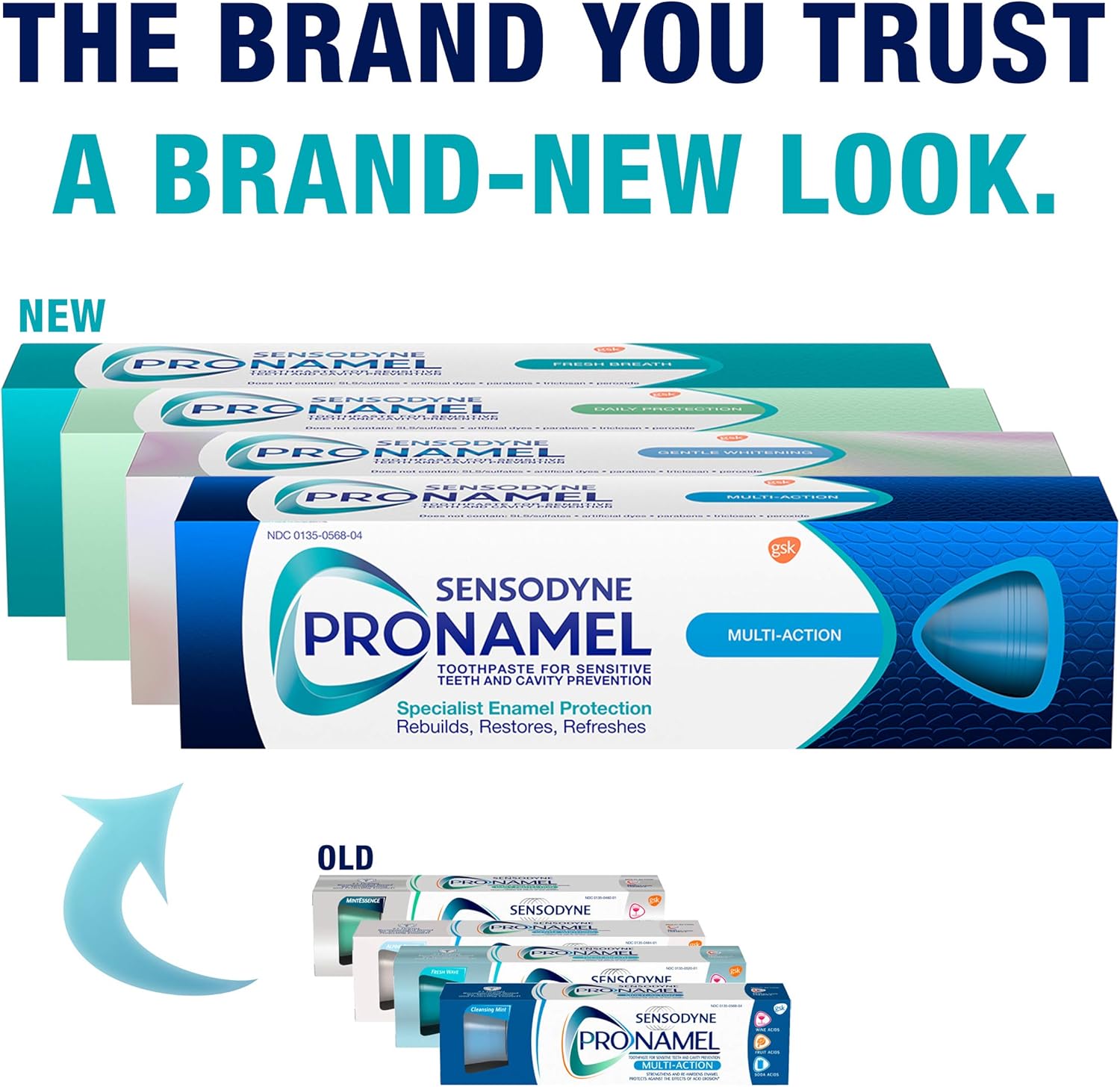 Sensodyne Pronamel Daily Protection Enamel Toothpaste for Sensitive Teeth - Mint Essence, 4 oz (Pack of 3) for Mindful Morning and Bedtime Oral Care Rituals