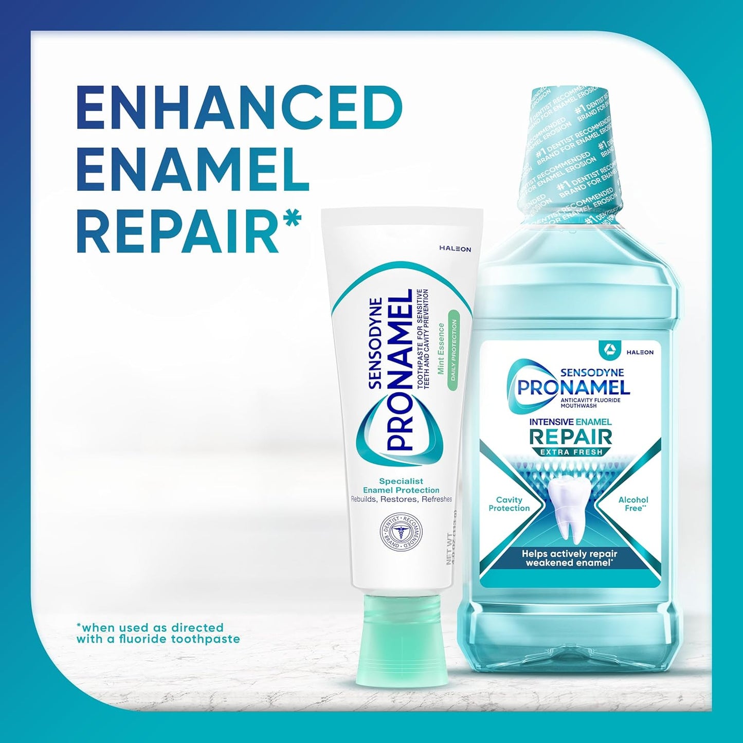 Sensodyne Pronamel Daily Protection Enamel Toothpaste for Sensitive Teeth - Mint Essence, 4 oz (Pack of 3) for Mindful Morning and Bedtime Oral Care Rituals