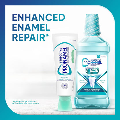 Sensodyne Pronamel Daily Protection Enamel Toothpaste for Sensitive Teeth - Mint Essence, 4 oz (Pack of 3) for Mindful Morning and Bedtime Oral Care Rituals