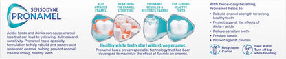 Sensodyne Pronamel Daily Protection Enamel Toothpaste for Sensitive Teeth - Mint Essence, 4 oz (Pack of 3) for Mindful Morning and Bedtime Oral Care Rituals