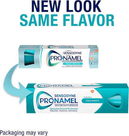 Sensodyne Pronamel Fresh Breath Enamel Toothpaste – Child-Safe Fluoride Protection for Family Bathrooms