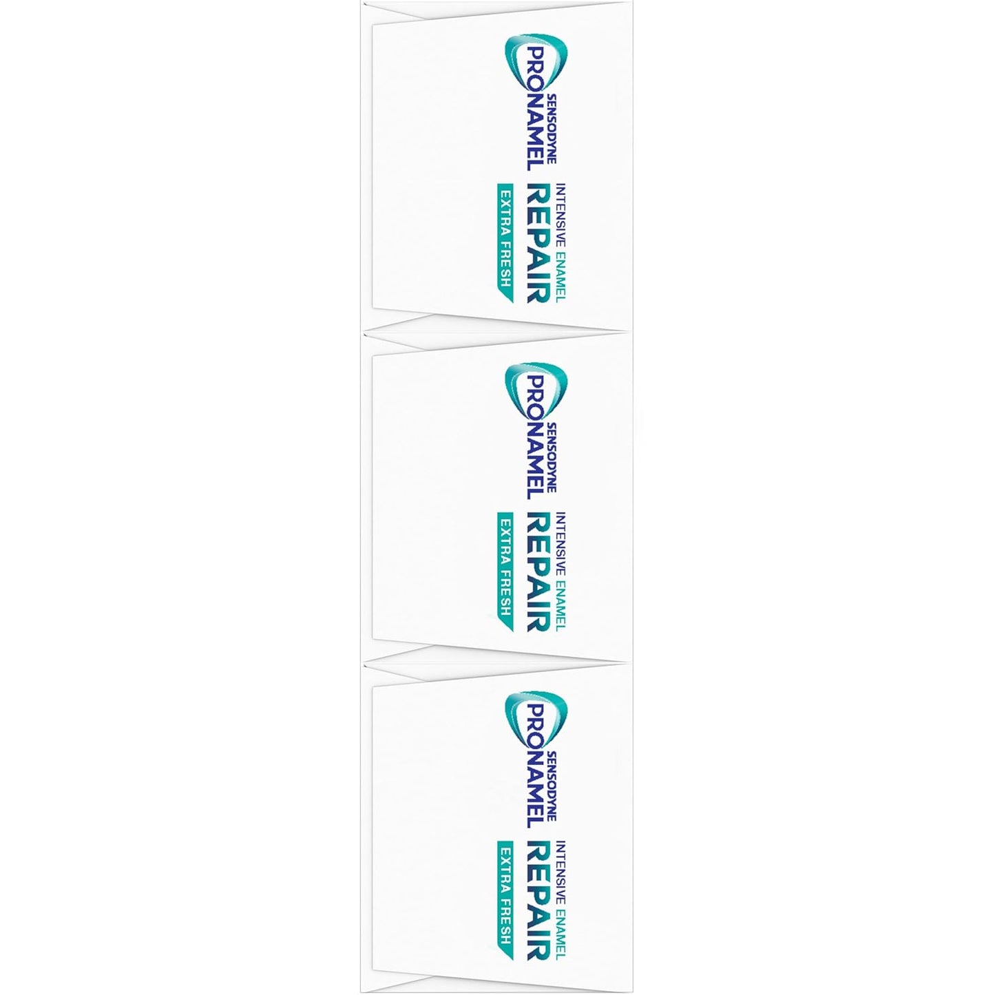 Sensodyne Pronamel Intensive Enamel Repair – Safe, Fluoride-Based Sensitive Teeth Toothpaste for Families, 4-Pack