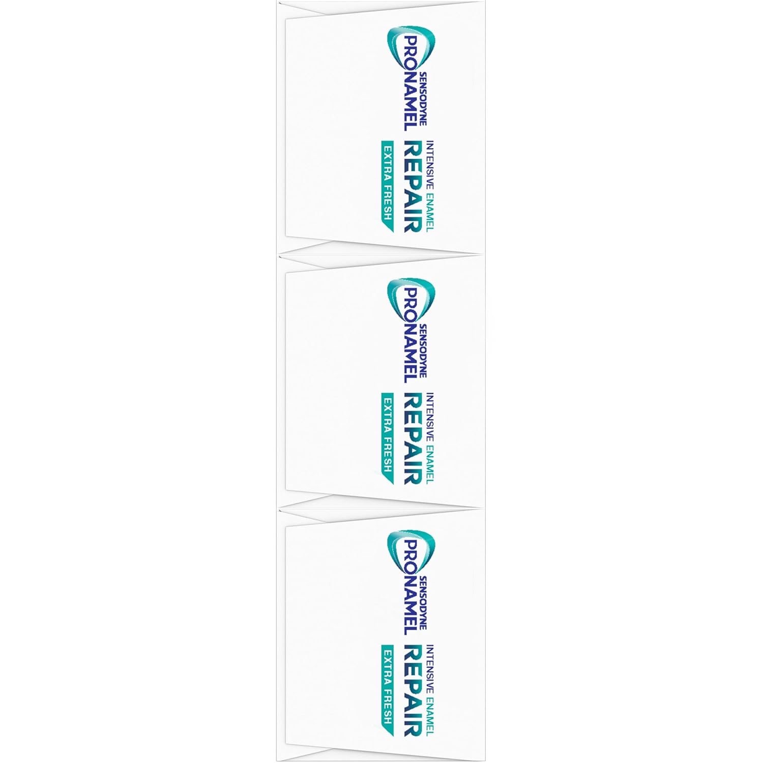 Sensodyne Pronamel Intensive Enamel Repair – Safe, Fluoride-Based Sensitive Teeth Toothpaste for Families, 4-Pack