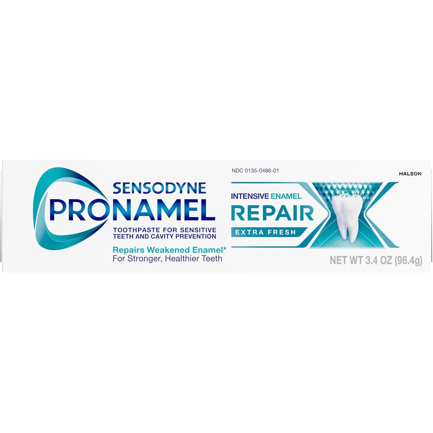 Sensodyne Pronamel Intensive Enamel Repair – Safe, Fluoride-Based Sensitive Teeth Toothpaste for Families, 4-Pack