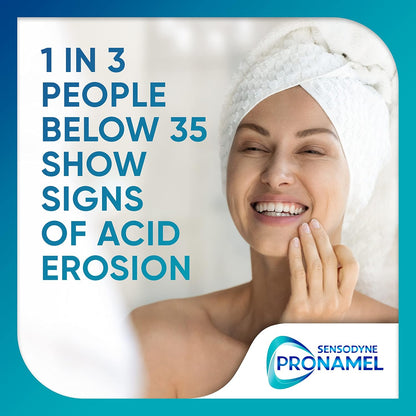 Sensodyne Pronamel Intensive Enamel Repair – Safe, Fluoride-Based Sensitive Teeth Toothpaste for Families, 4-Pack
