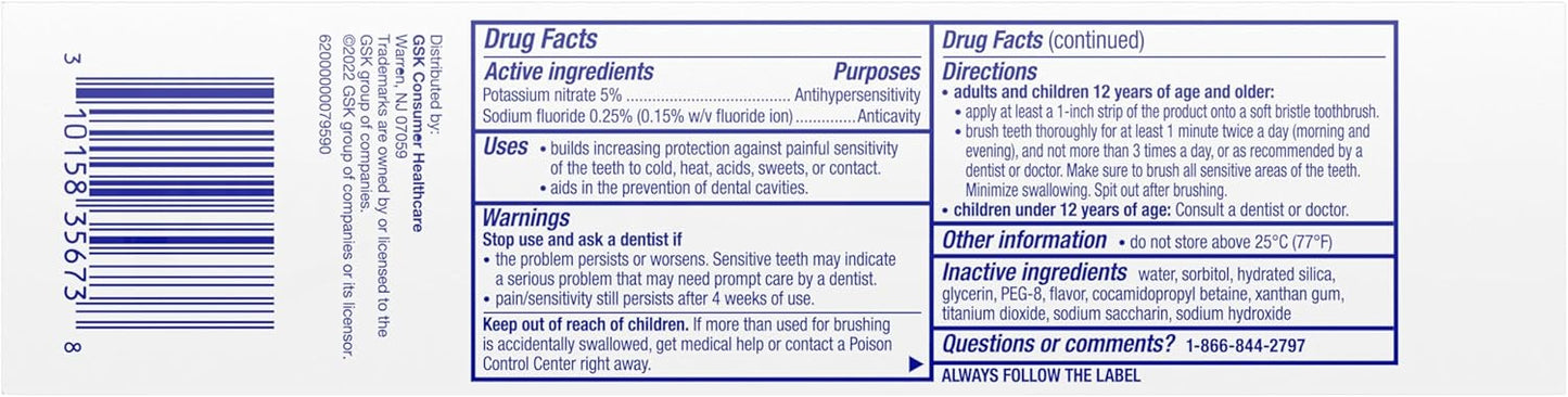Sensodyne Pronamel Sensitive Teeth Toothpaste – Clean, Essential Enamel Care in Understated Design