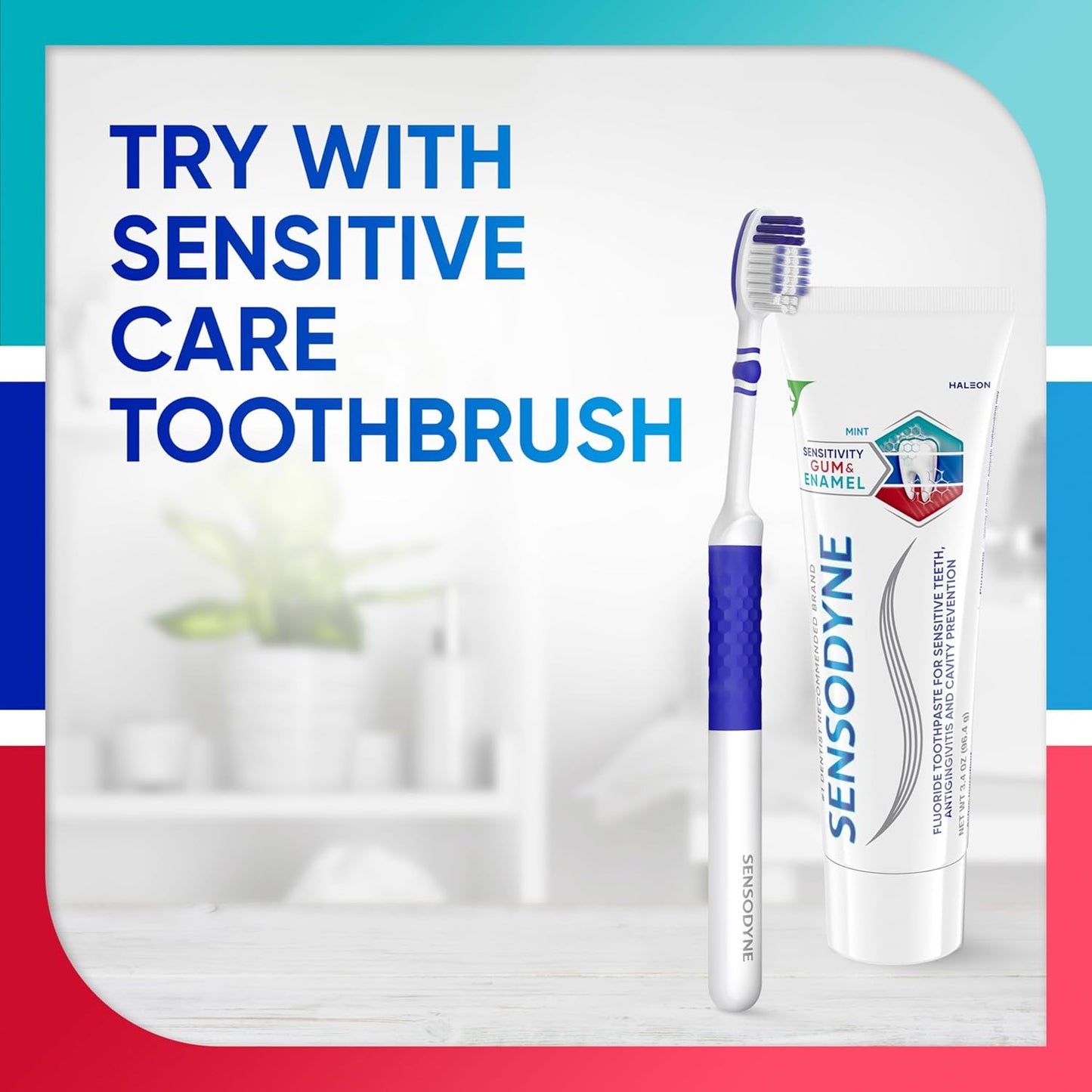 Sensodyne Sensitivity Gum and Enamel Toothpaste – Soothing Triple Protection Paste for Mindful Nightly Brushing, 3.4 oz Tubes 3-Pack