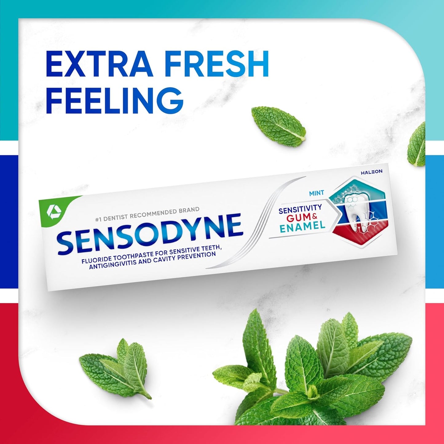 Sensodyne Sensitivity Gum and Enamel Toothpaste – Soothing Triple Protection Paste for Mindful Nightly Brushing, 3.4 oz Tubes 3-Pack