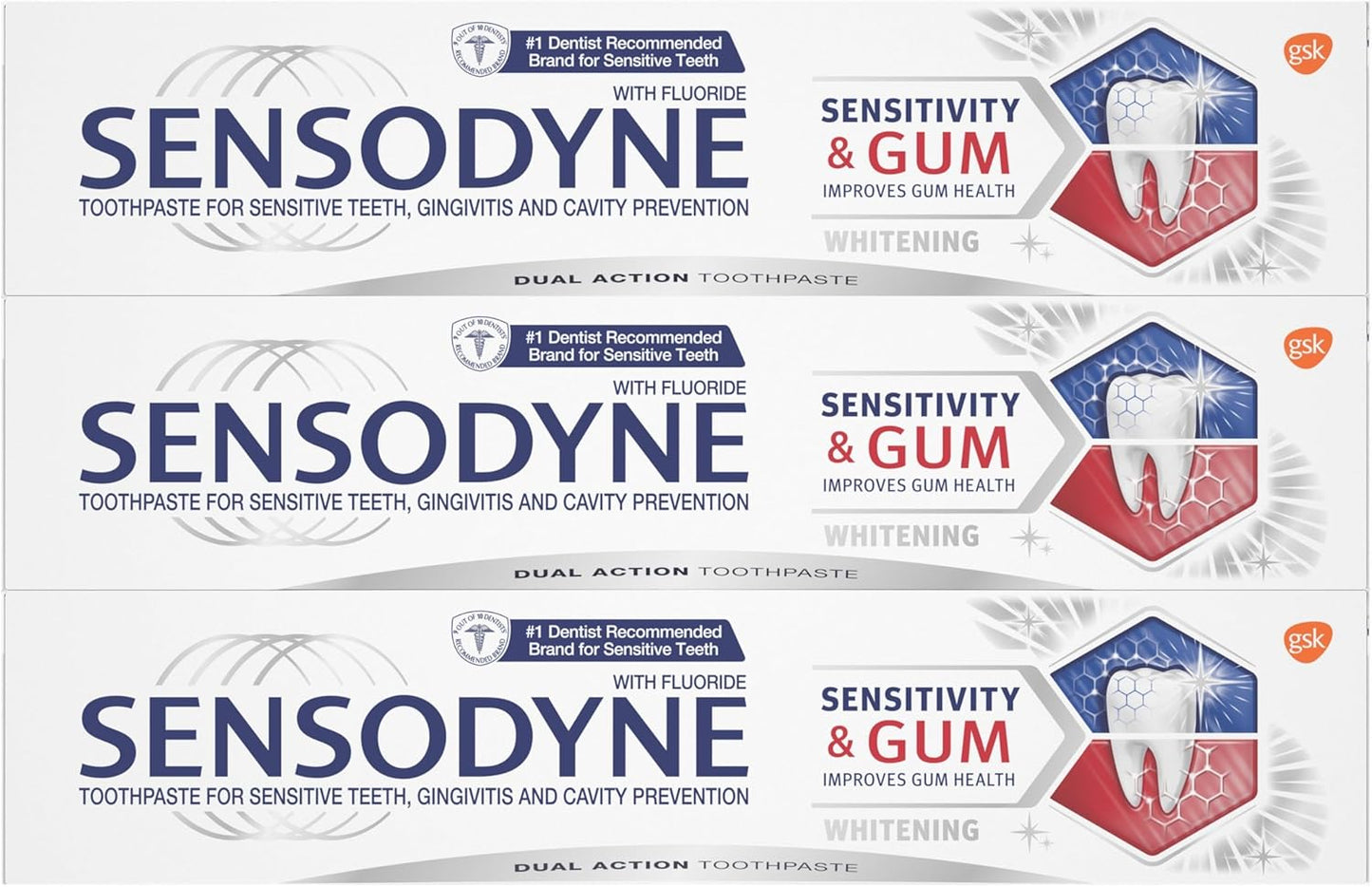 Sensodyne Sensitivity & Gum Whitening Toothpaste – Calming Nightly Self-Care Ritual for Sensitive Teeth