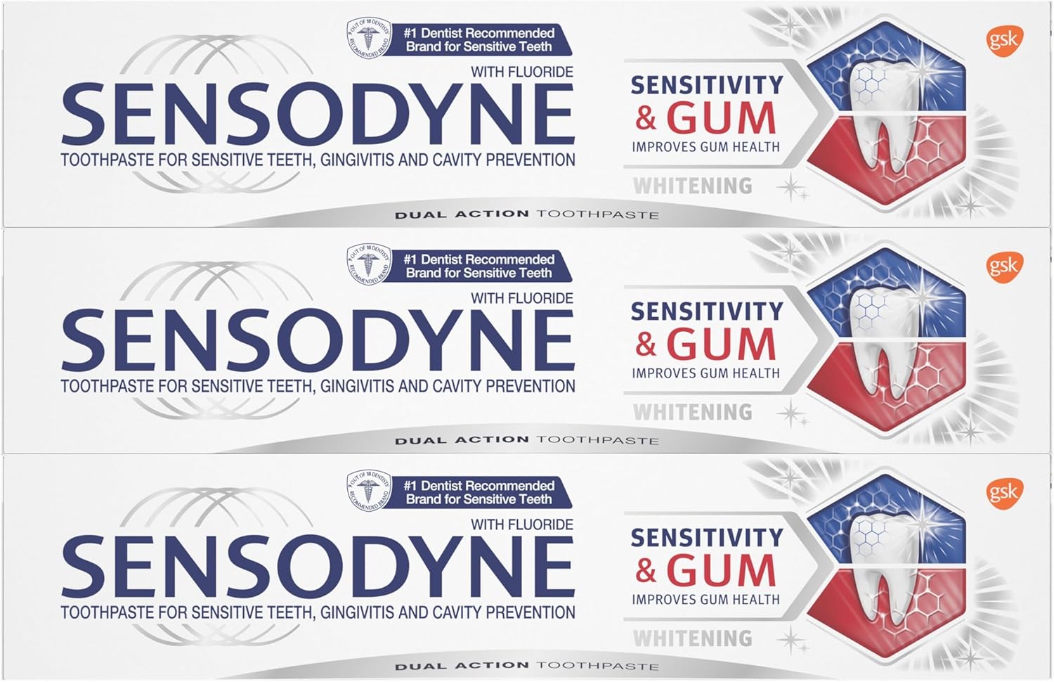 Sensodyne Sensitivity & Gum Whitening Toothpaste – Calming Nightly Self-Care Ritual for Sensitive Teeth