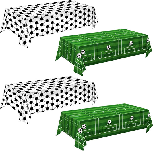 set of 4 plastic tablecloths per pack