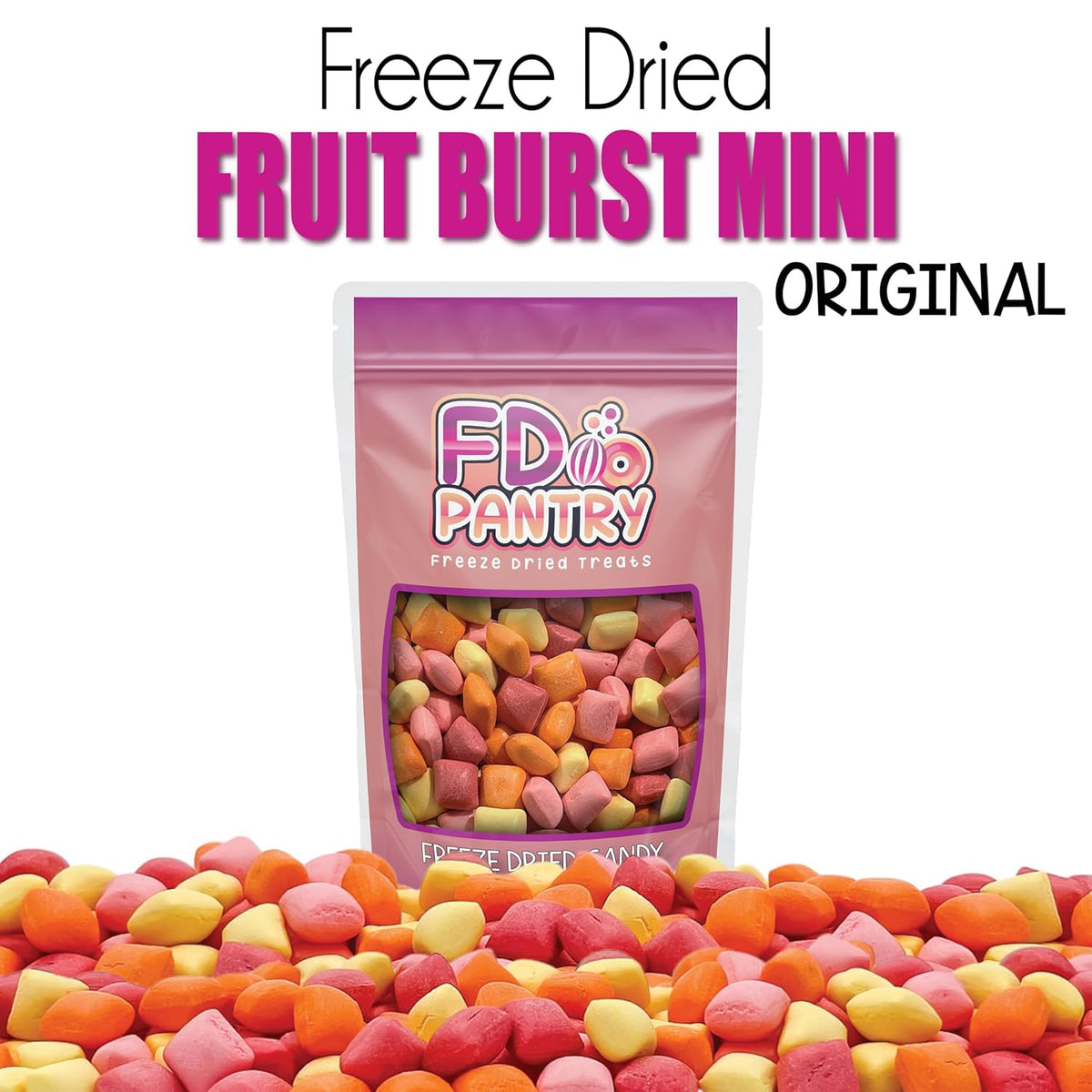 seven-product line including mini original, original, mini pinks, mini reds, mini sour, 4-pack, and 5-pack bundle variations