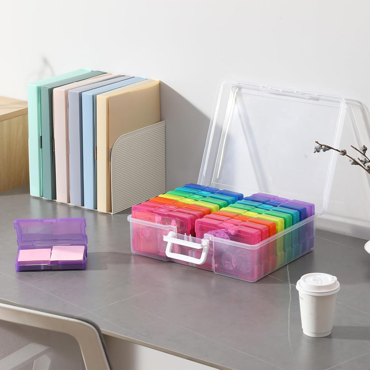seven variants including solid white, multicolored, and pink/purple gradients plus 2pack bundles