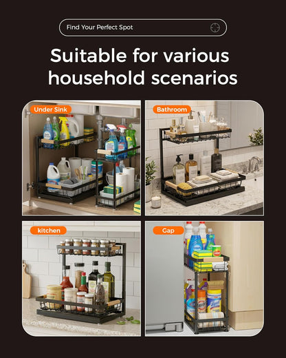 Sevenblue Carbon Steel Organizer – Effortless Decluttering Tool for Small Space Living