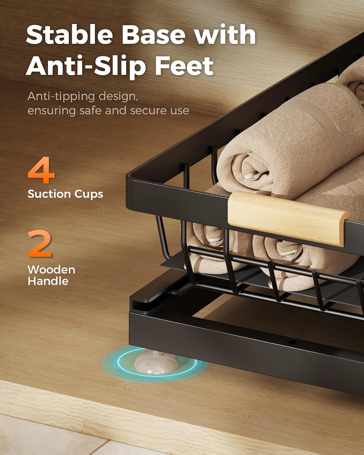 Sevenblue Carbon Steel Organizer – Effortless Decluttering Tool for Small Space Living