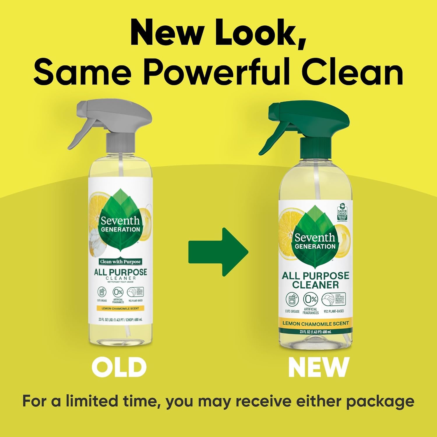 Seventh Generation All Purpose Cleaner – Bulk Office Surface Spray for Shared Workspaces, Pack of 8