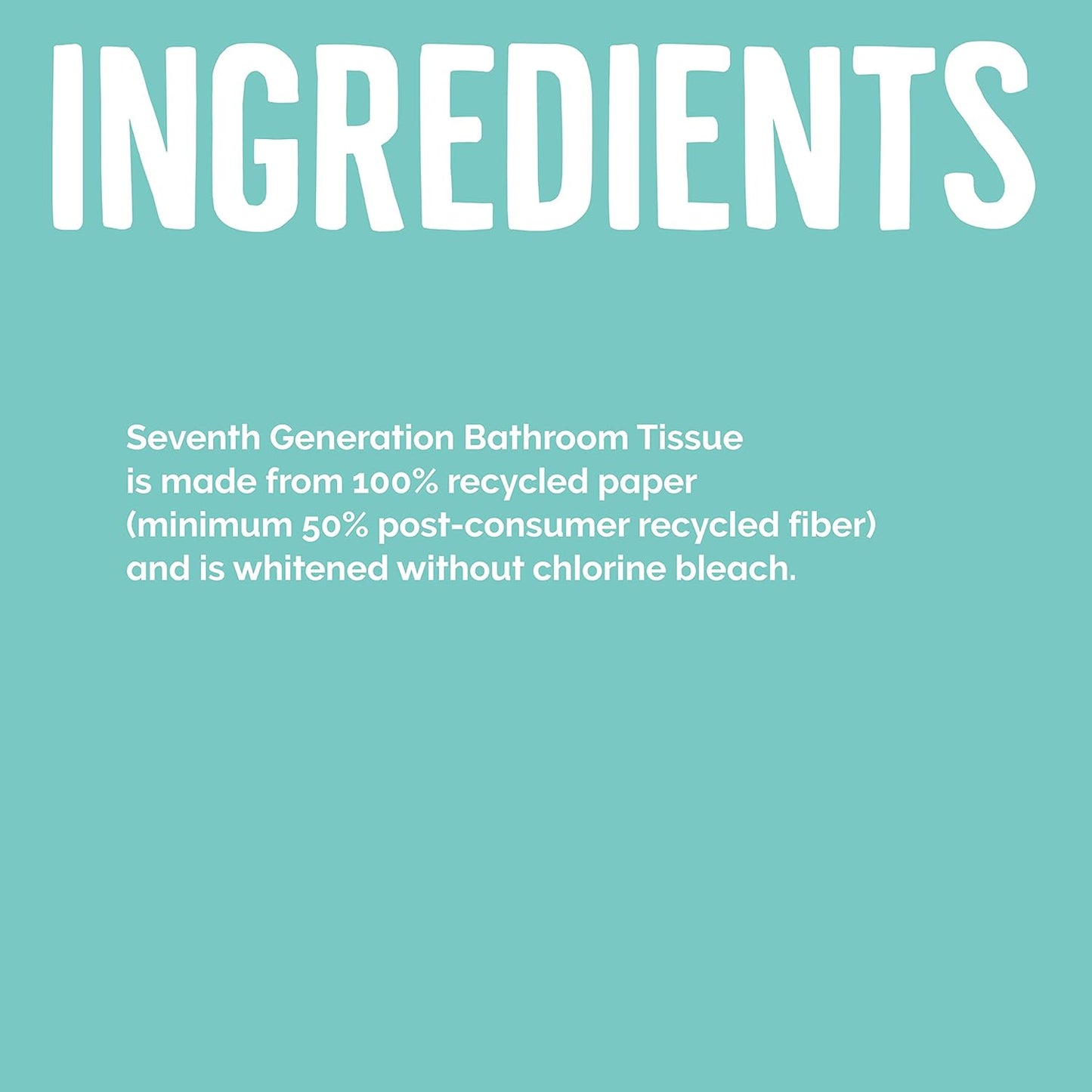 Seventh Generation Toilet Paper – Dye and Fragrance-Free Bath Tissue for Kids Bathrooms and Nurseries, 12 Rolls