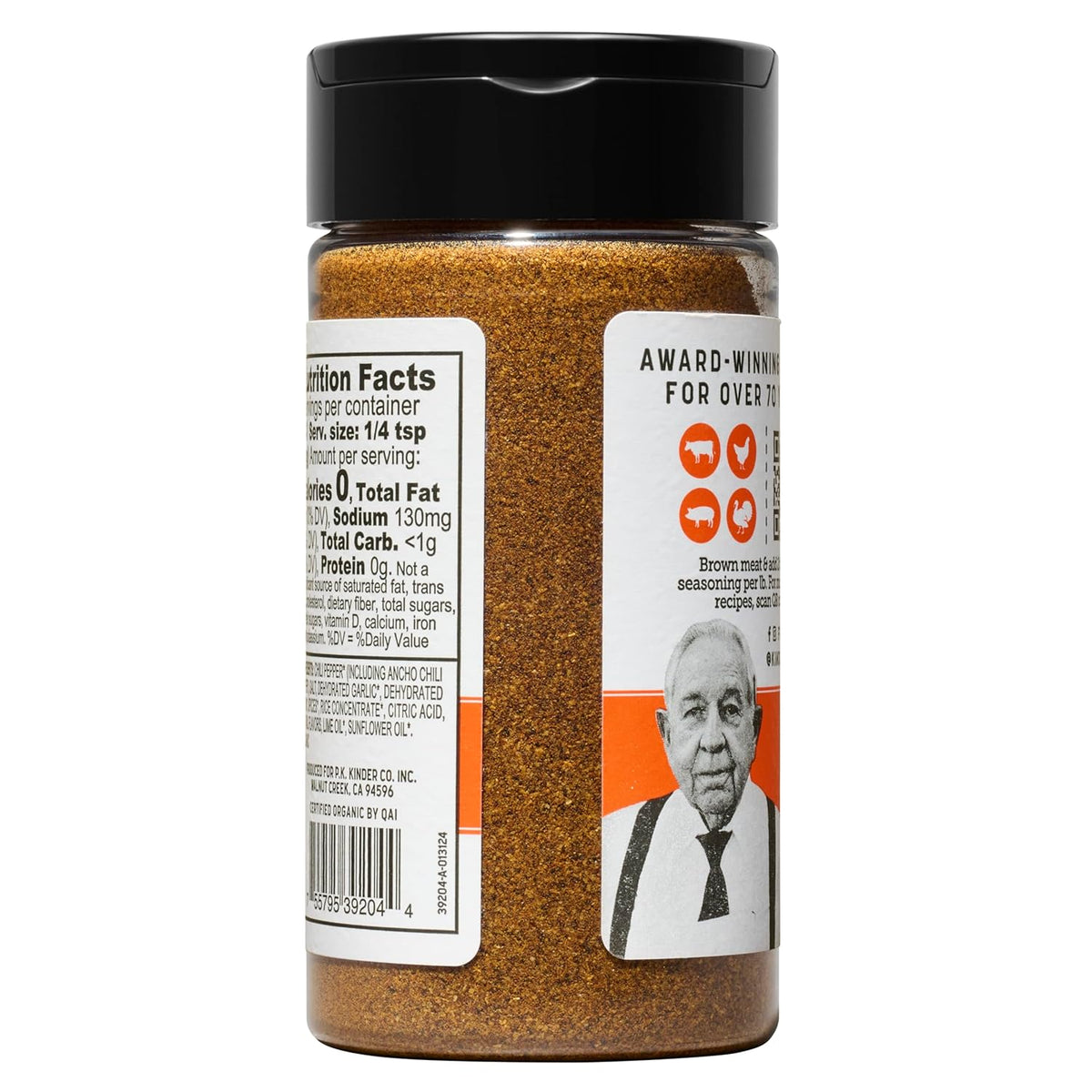 shaker bottle format designed for easy sprinkling and shake-on application