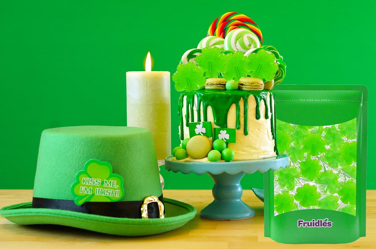 Shamrock Sucker Co. St. Patrick's Day Shamrock Lollipops – Travel-Friendly Treat for Parades, Carnival Giveaways, and On-the-Go Snacking