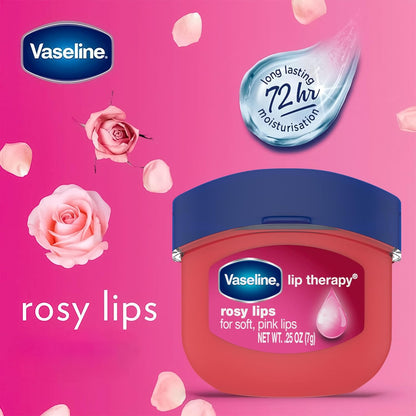 sheer pink tint with light rose fragrance in the rosy lips variant