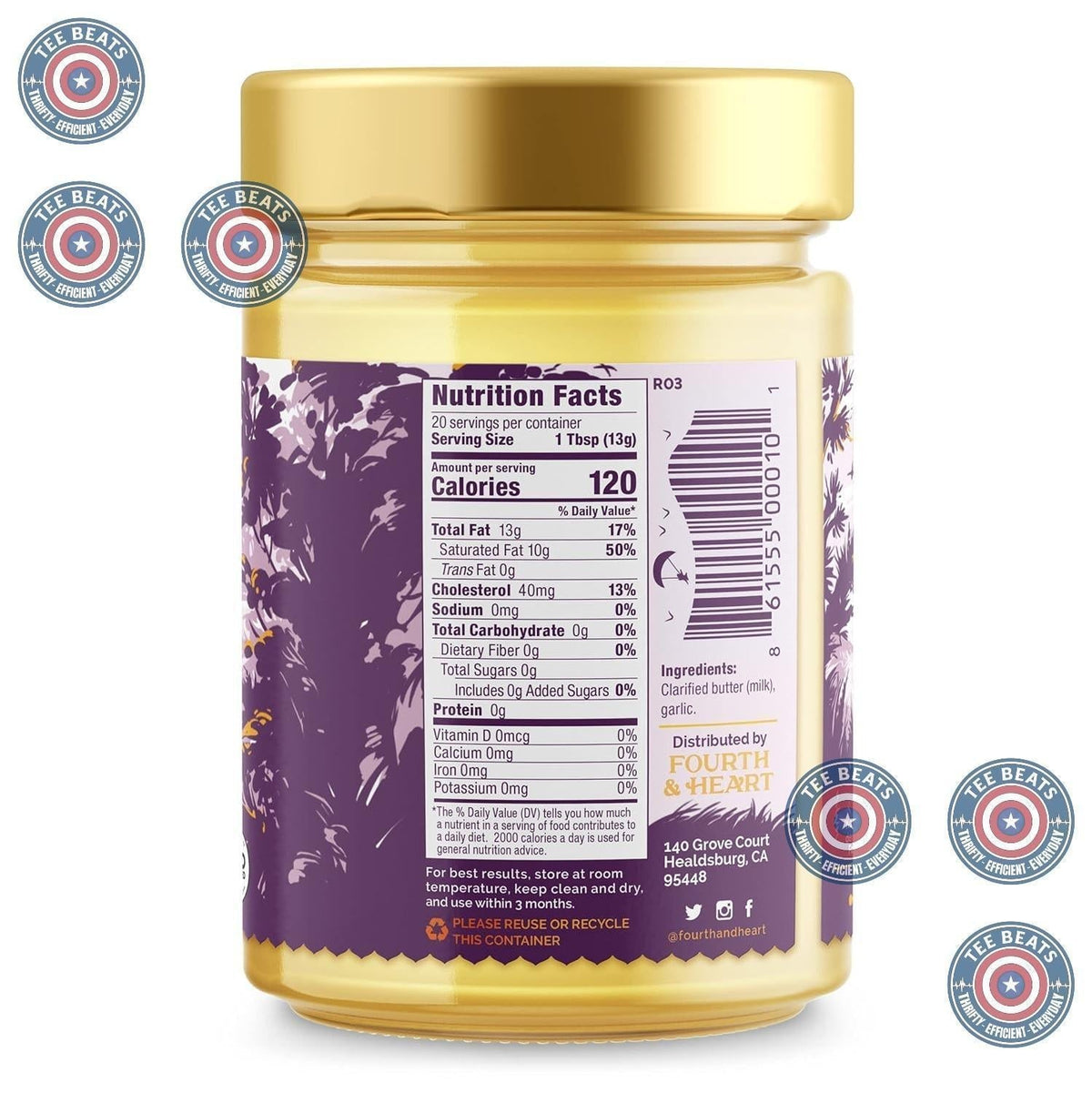 shelf-stable jar that does not require refrigeration and is spreadable at room temperature