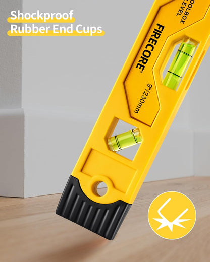 shockproof rubber end caps to absorb drop impact and protect vials