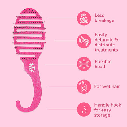shower-safe construction that rinses clean and dries quickly