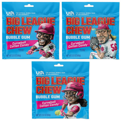 shredded bubble gum texture in 2.12oz foil-style packets