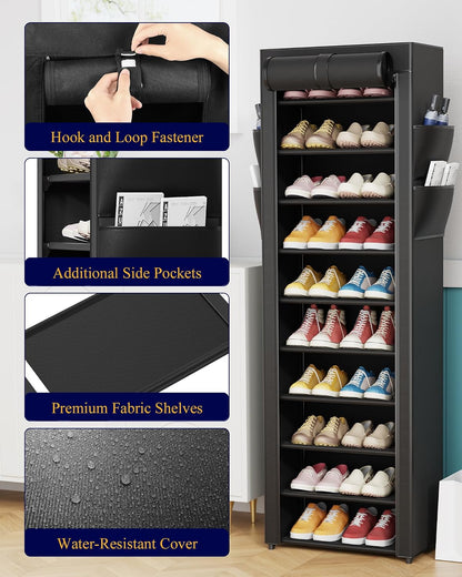 side pockets for socks, brushes, and small accessories