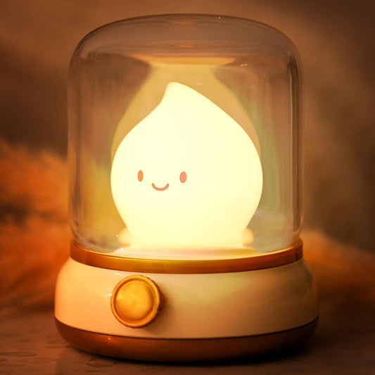 silicone faux-flame led with realistic flickering candlelight mode