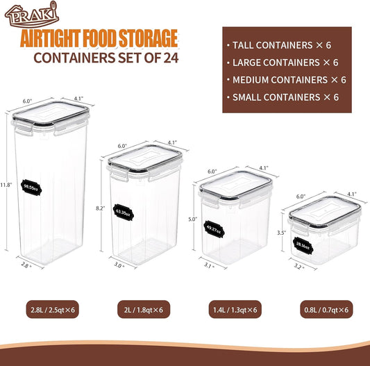 silicone sealing strip with four side-locking clips per lid for an airtight seal