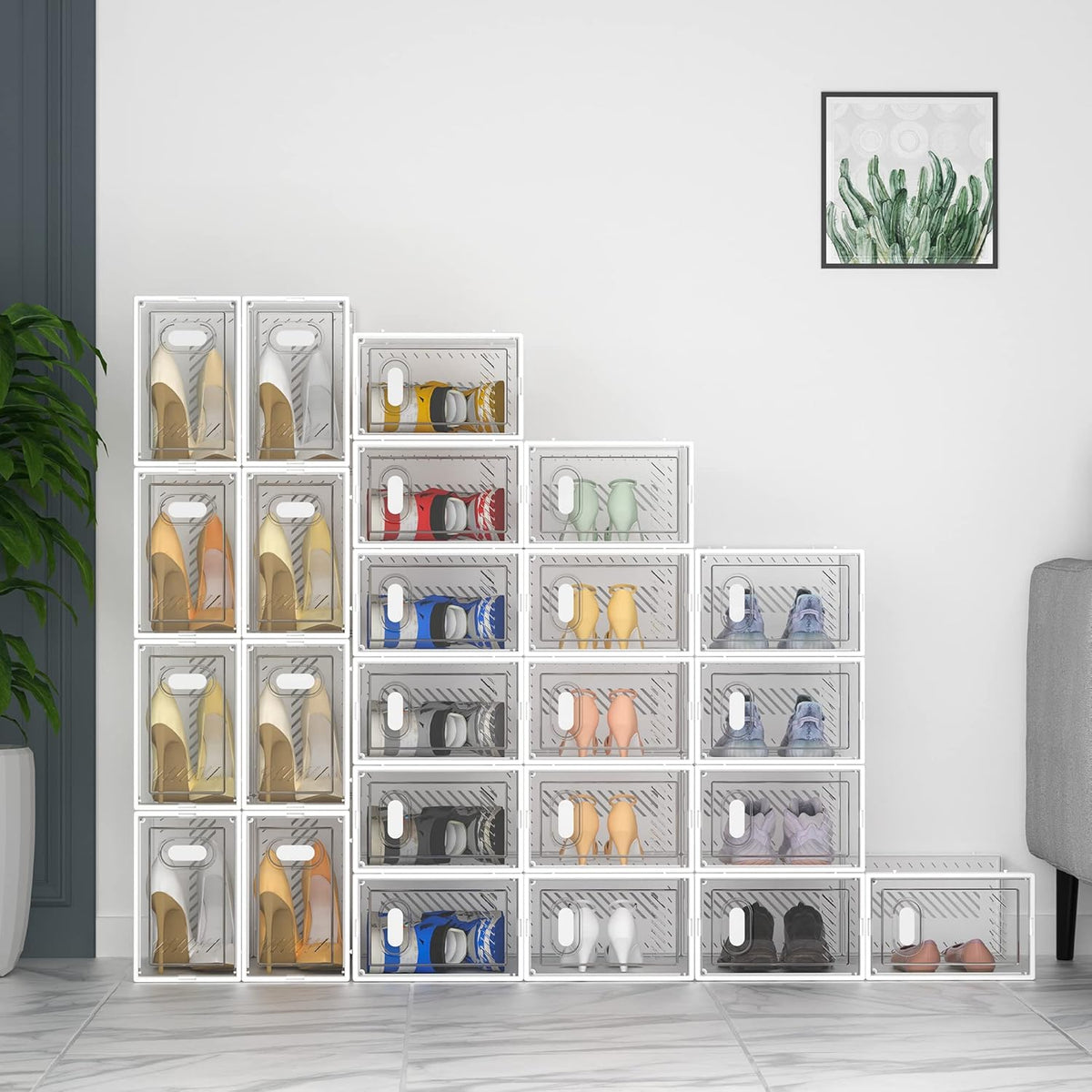 SIMPDIY Clear Sneaker Cases — Labeled Under-Bed Storage to Reclaim Closet Space