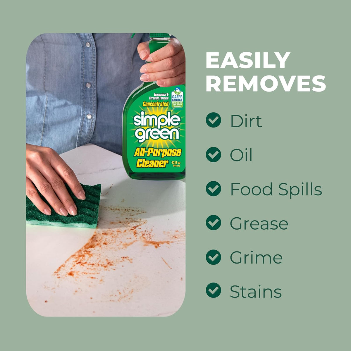 Simple Green Multi-Surface Formula – Camping Gear, Cooler, and Grill Cleaner for Open-Air Living