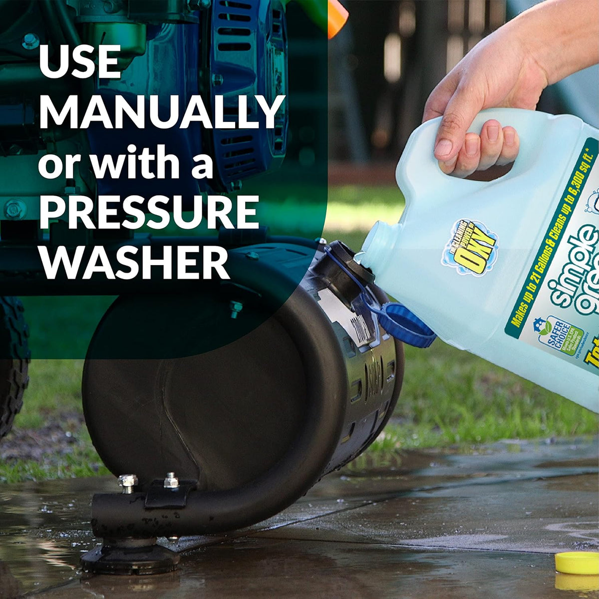 Simple Green Oxy Solve Outdoor Cleaner – 1 Gal Non-Toxic Solution Safe Around Kids, Pets, and Plants
