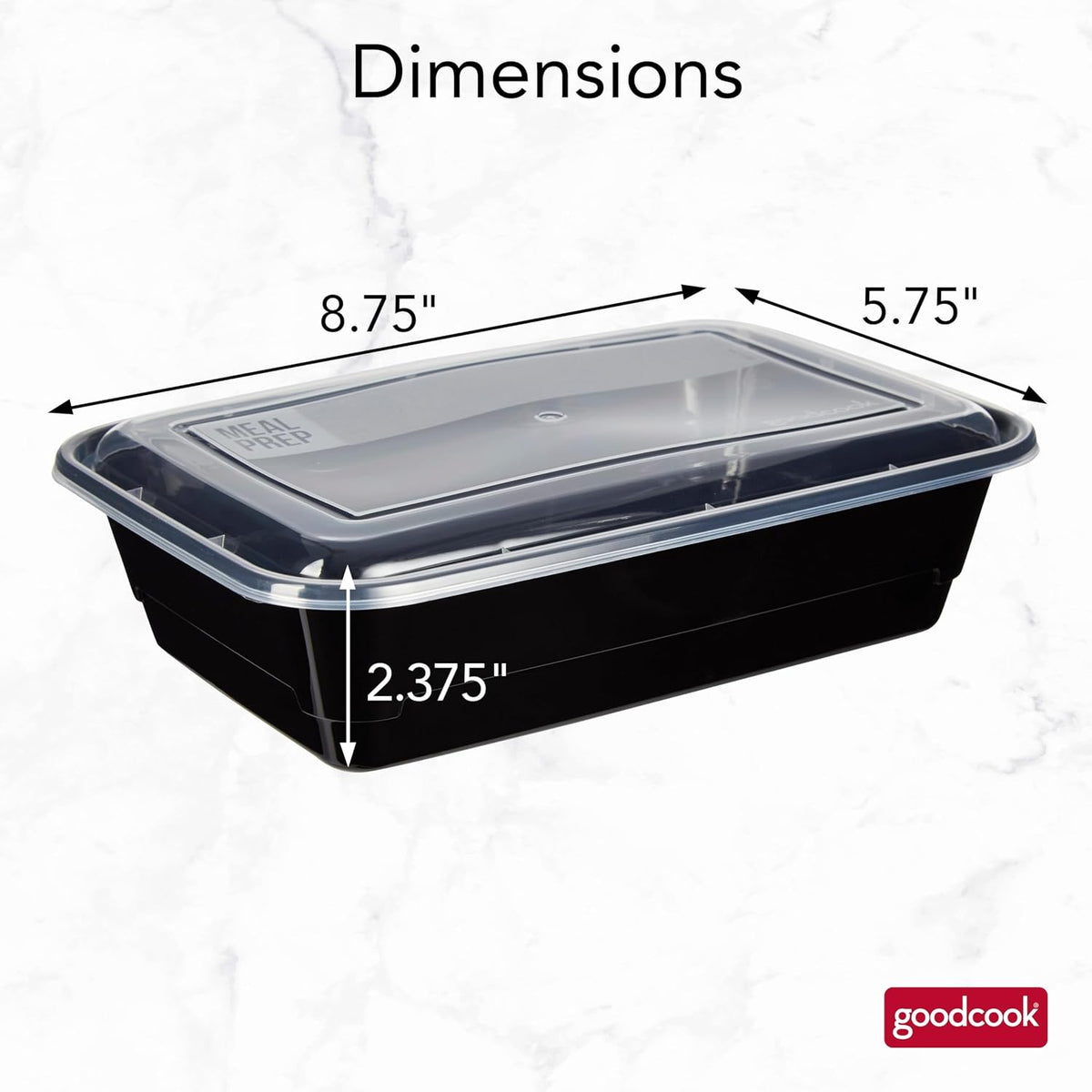 single 4-cup compartment with embossed volume measurement markings