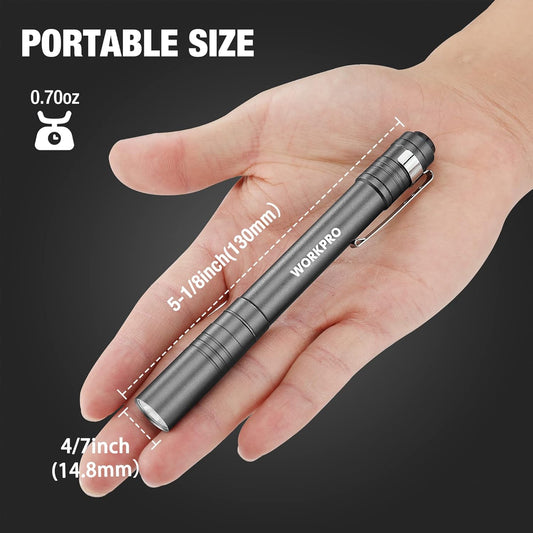 single high-output led with 2-hour runtime on 2 aaa batteries