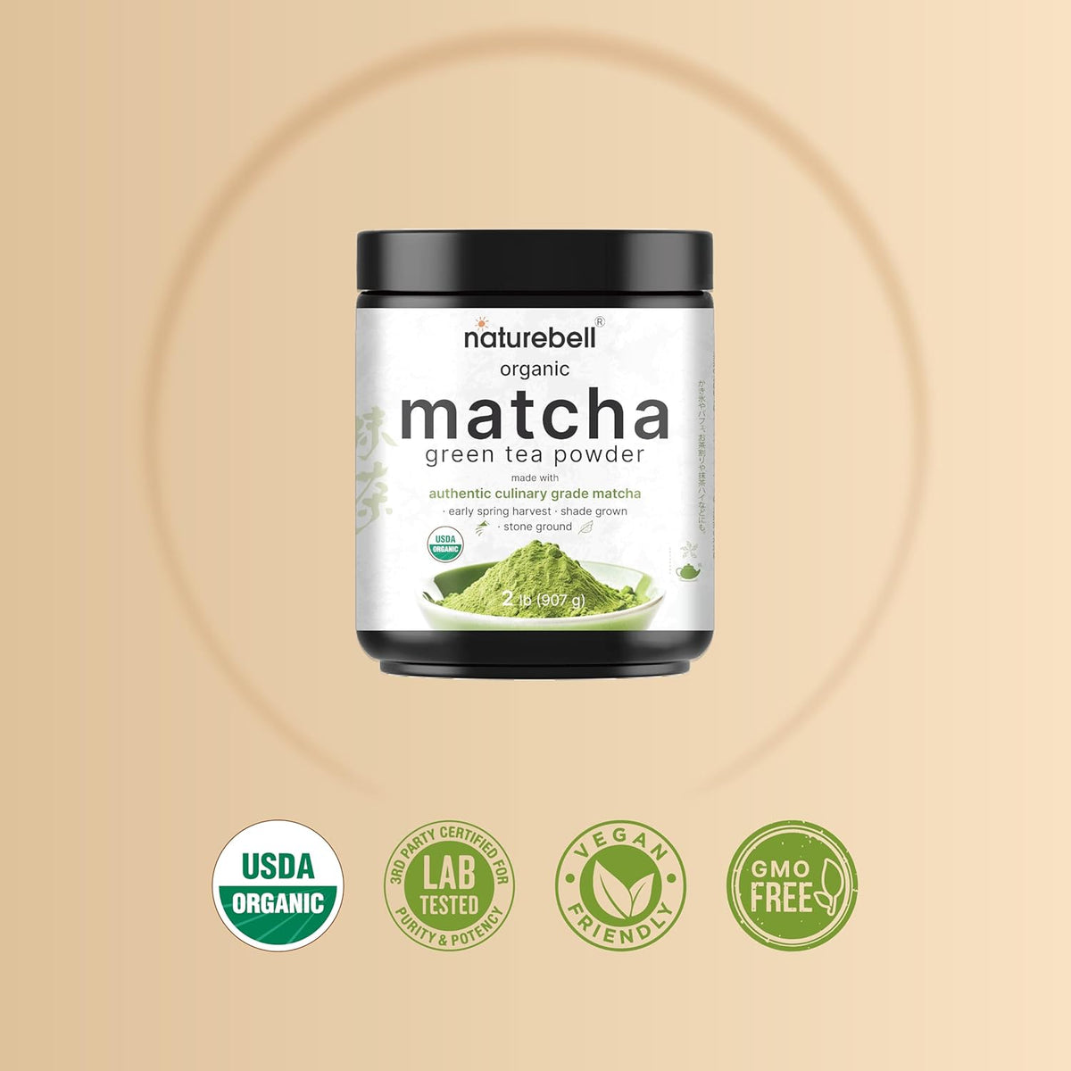 single-ingredient formula (matcha green tea only) with zero sugar and low calories