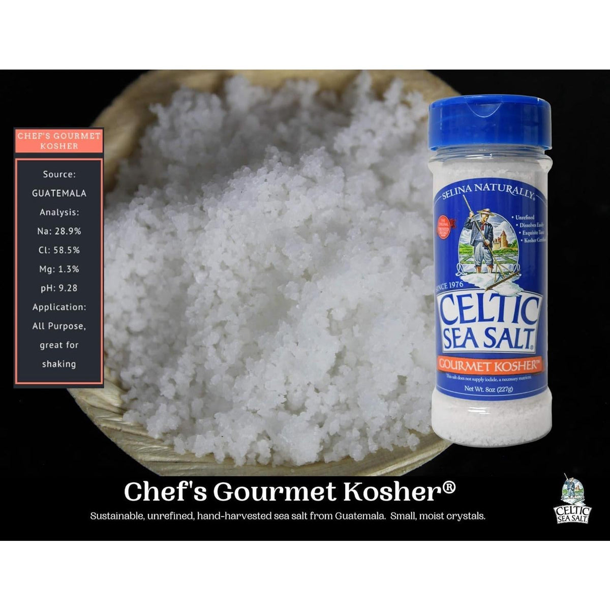 single-ingredient formulation (sea salt only) with no additives