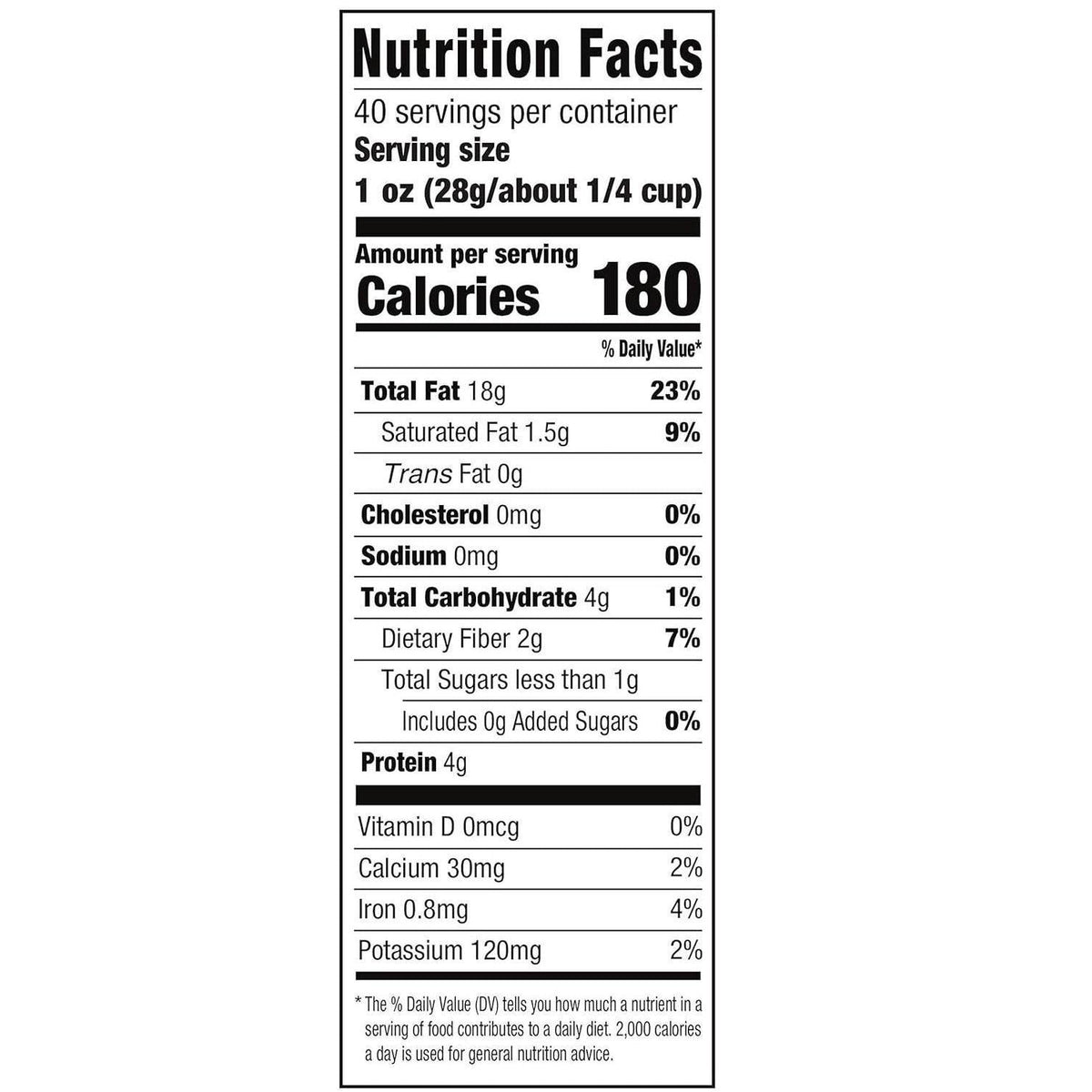 single-ingredient product (just walnuts)
