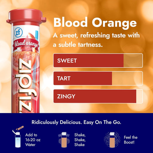 single-serving 0.39 oz tube format designed for on-the-go mixing in 16-20 oz of water