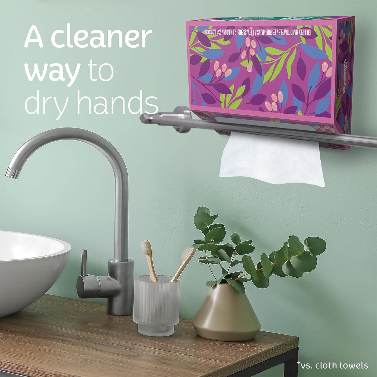 single-use disposable format that avoids reused-cloth germ exposure