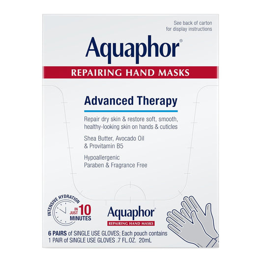 single-use moisturizing glove sachets (pack of 6) for hygienic, on-the-go use