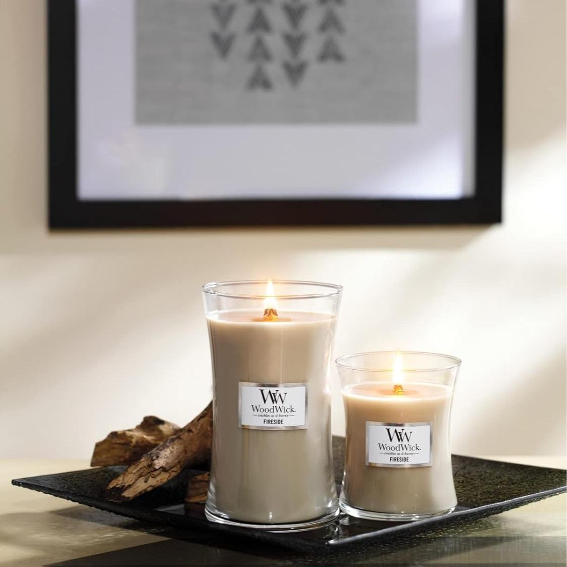 single wick design tuned for even burn in the hourglass shape